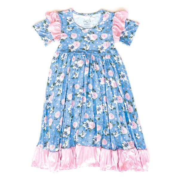lillian-floral-bamboo-ruffle-spin-dress-Laree + Co. at Sophia's StyleDress-1
